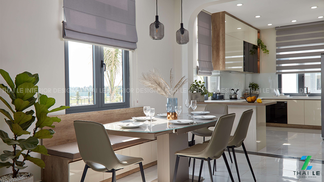 Thi công nội thất nhà phố The Sol City Long An - 300m2